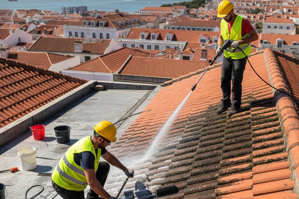 Lavagem e Limpeza de Telhados